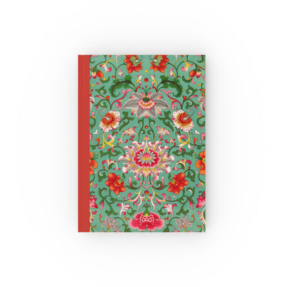 Hardcover Notebook Colorful Floral Chinese Pattern - Ruled, Graph or Blank