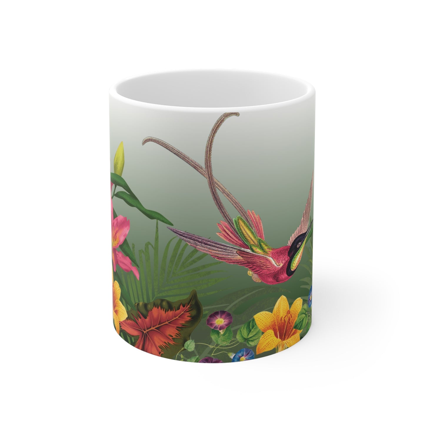 Tropical Floral Ceramic Mug