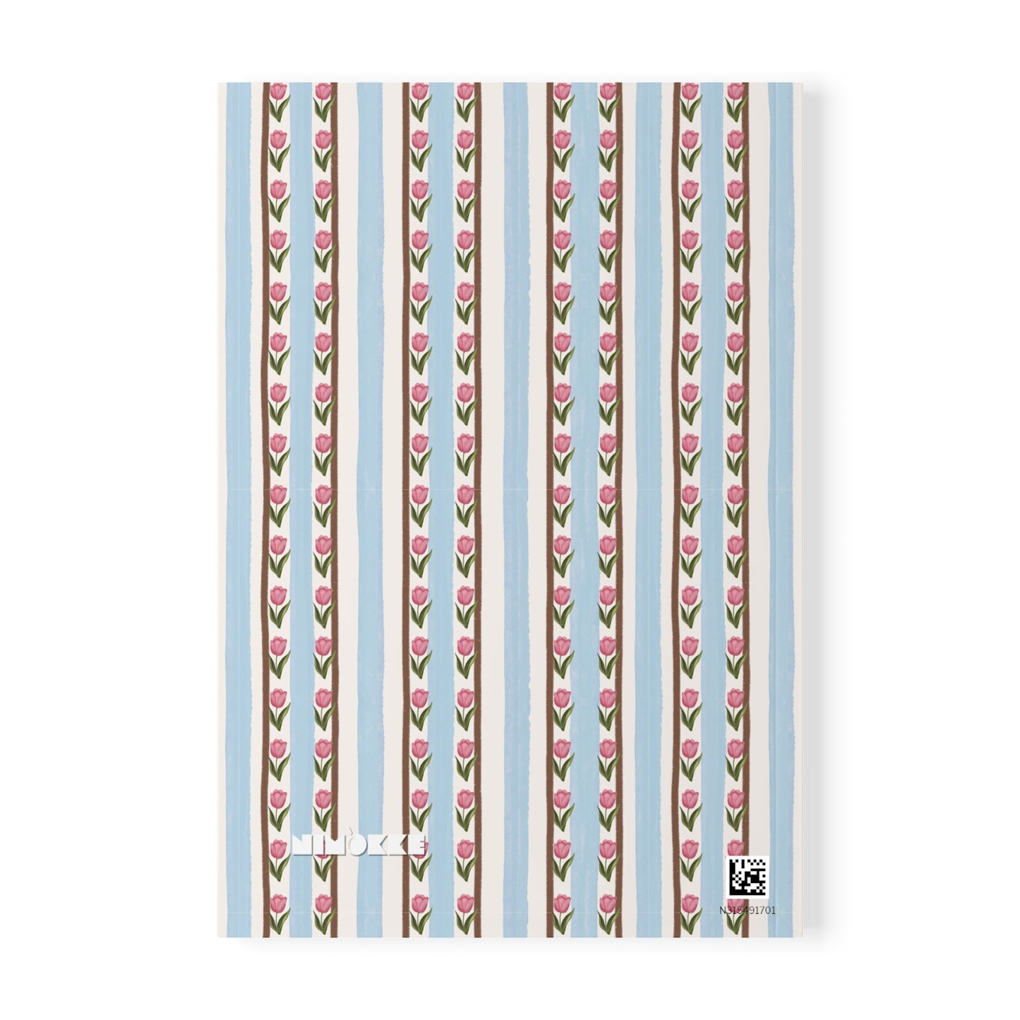 Tulips & Yellow Bow 01 Notebook A5 – Personalized Softcover Journal