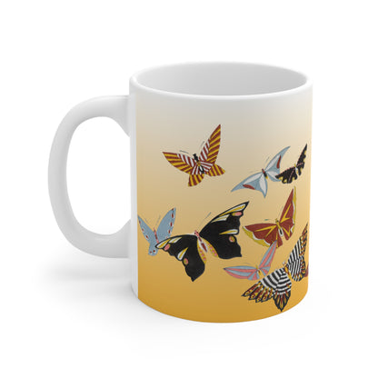 Colorful Butterfly Mug | Kamisaka Sekka's All Kinds of Butterflies