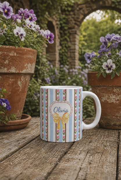 Gepersonaliseerde Tulpen Mok – Mok met Naam 325 ml