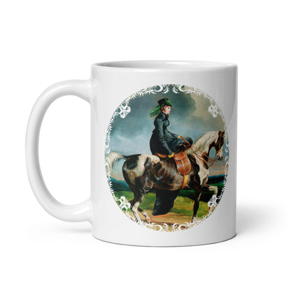 Mug Lady on Horseback